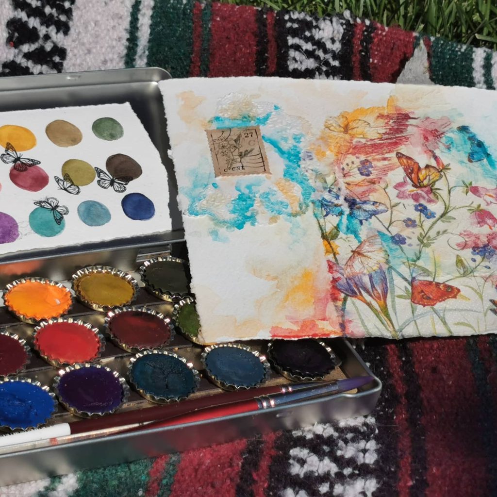 watercolour paint journal