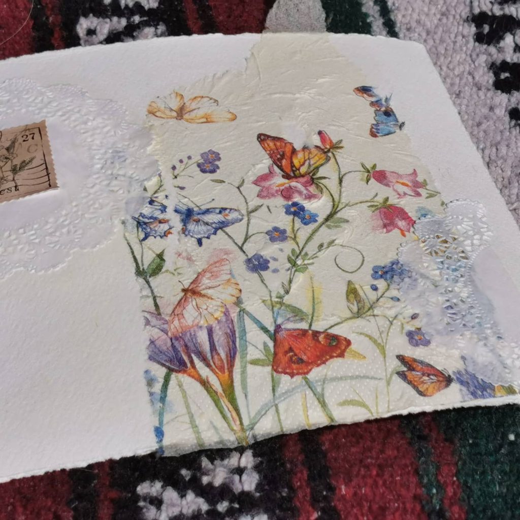 art journal with watercolour paint