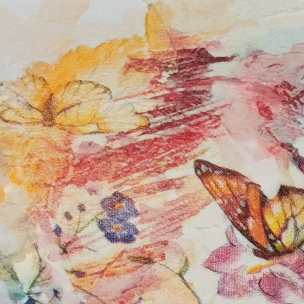 watercolour layers and texture