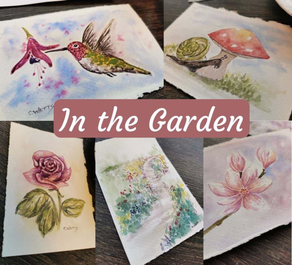 garden watercolour paint course